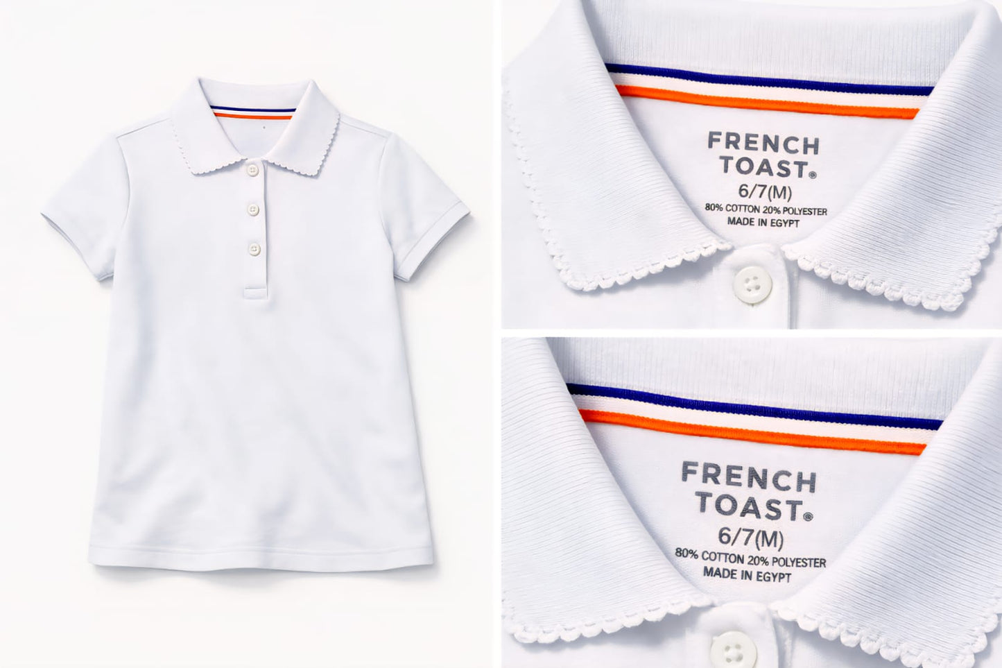 تيشيرت بولو من French Toast للبنات (أعمار 4-12)